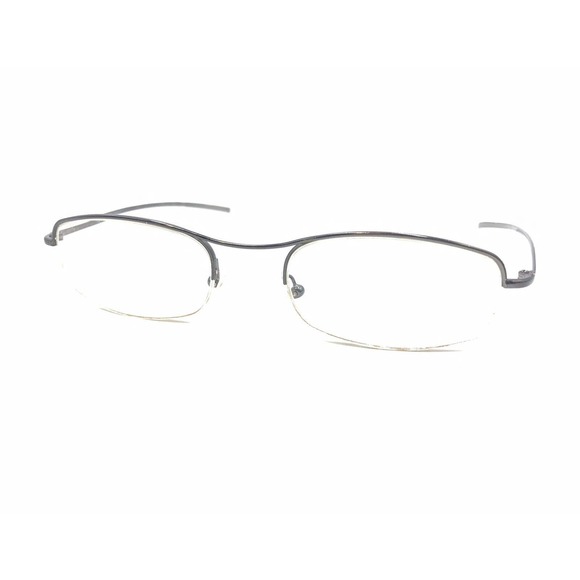 Gucci GG 1682 628 Gunmetal Silver Gray Half Eyeglasses Frames 51-16 135 Italy - Picture 8 of 12